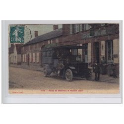 TILLE : l'autobus devant la maison Lebel (édition toillée) - très bon état