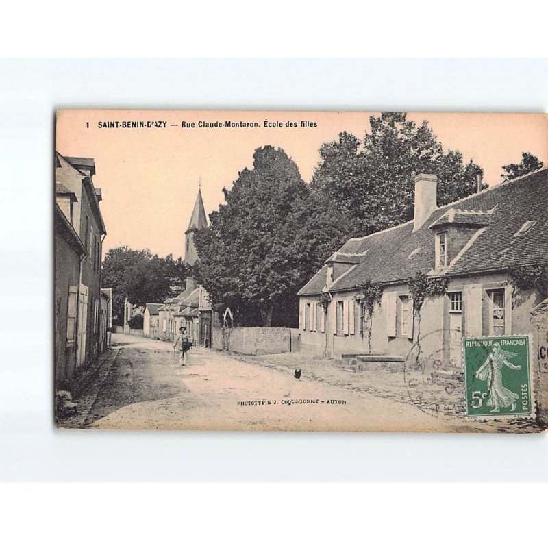 SAINT BENIN D'AZY : Rue Claude-Montaron, Ecole des Filles - état SAINT BENIN D'AZY : Rue Claude-Montaron, Ecole des Filles - état
