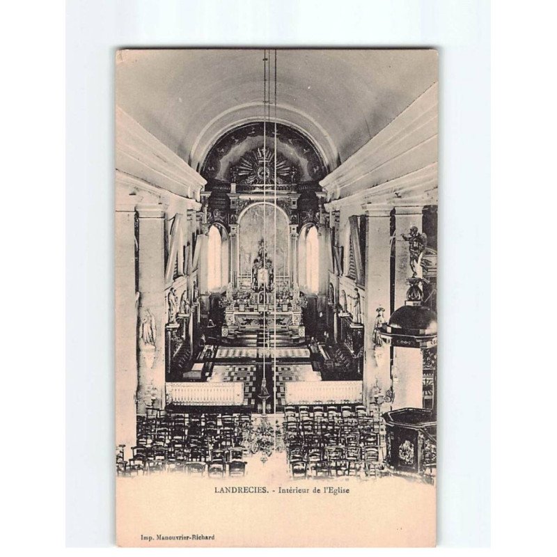 LANDRECIES : Intérieur de l'Eglise - état