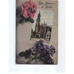 SENLIS : Carte Souvenir, La Cathédrale - état