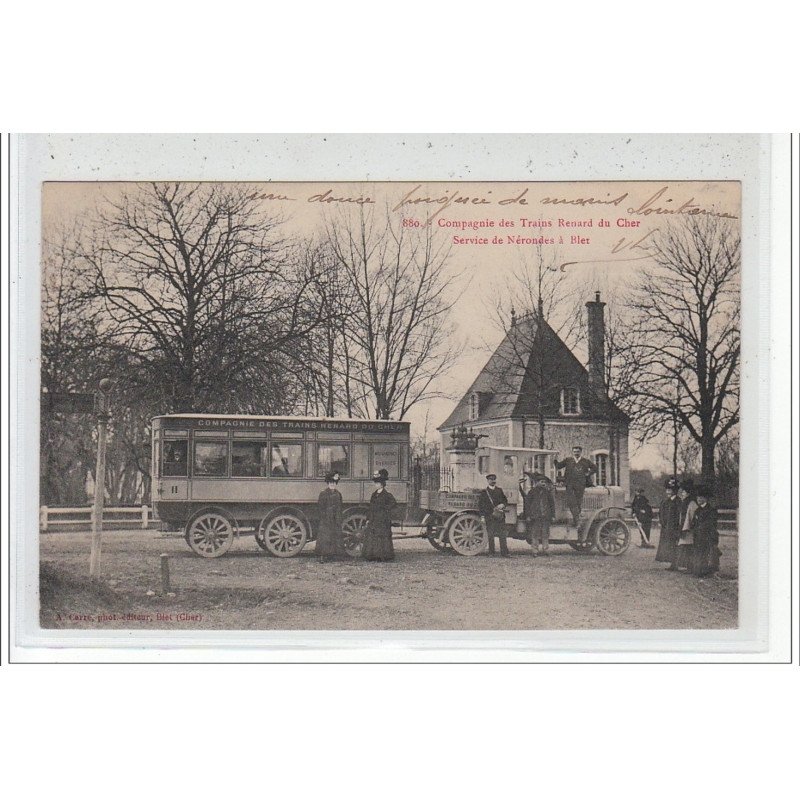 CHER - Compagnie des Trains Renard du Cher: service de NERONDES à BLET - très bon état