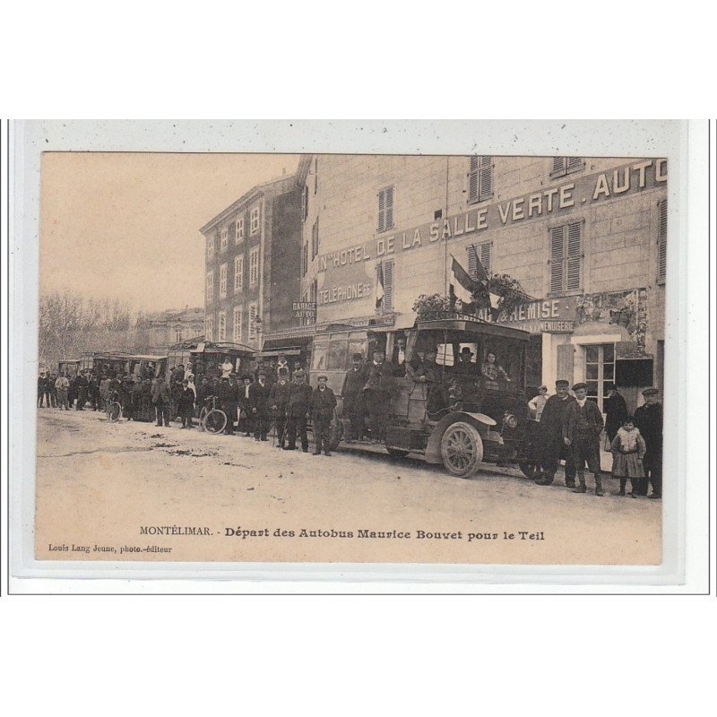 MONTELIMAR - Départ des Autobus Maurice Bouvet pour le Teil - très bon état