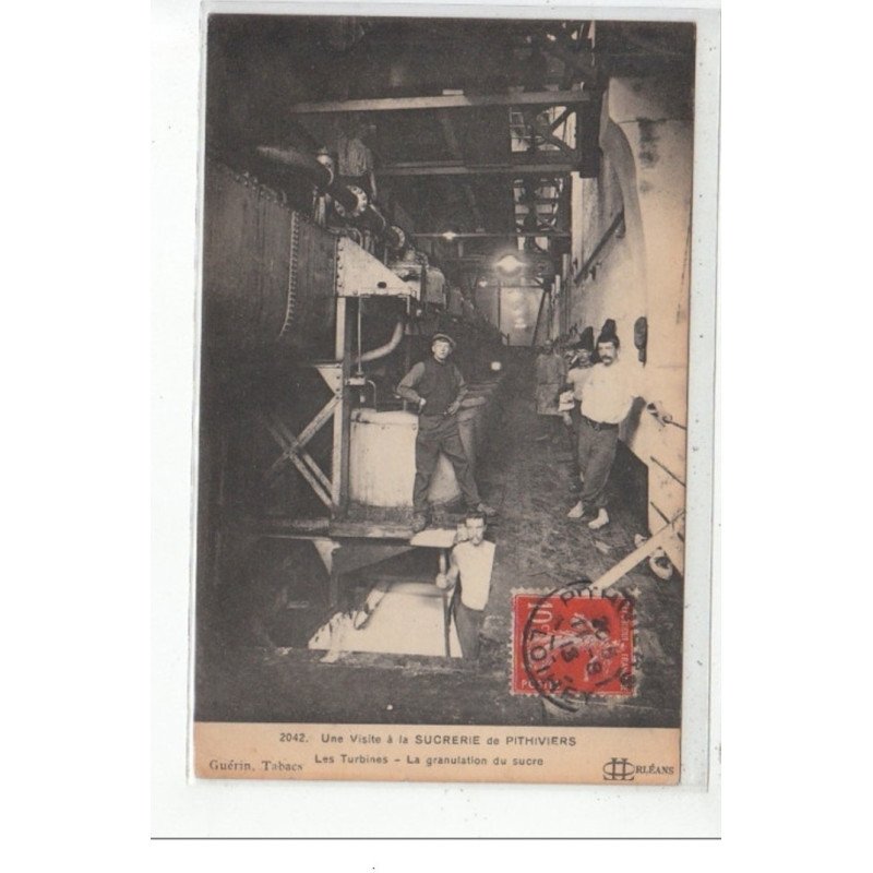 PITHIVIERS - Une visite à la sucrerie de Pithiviers - Les Turbines - la granulation du sucre - très bon état