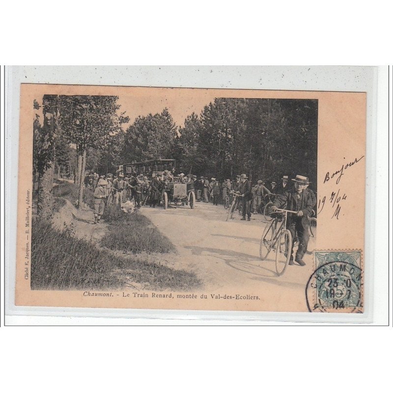 CHAUMONT - Le Train Renard montée du Val des Ecoliers - très bon état