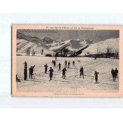 Les sports d'hiver au Col de Peyresourde, Groupe de skieurs descendant du Col - état
