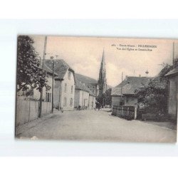 FELLERINGEN : Vue de l'Eglise et Grande Rue - état