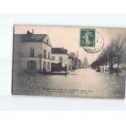 PARIS : La Grand crue de 1910, inondation du Quai de la Rapée - très bon état