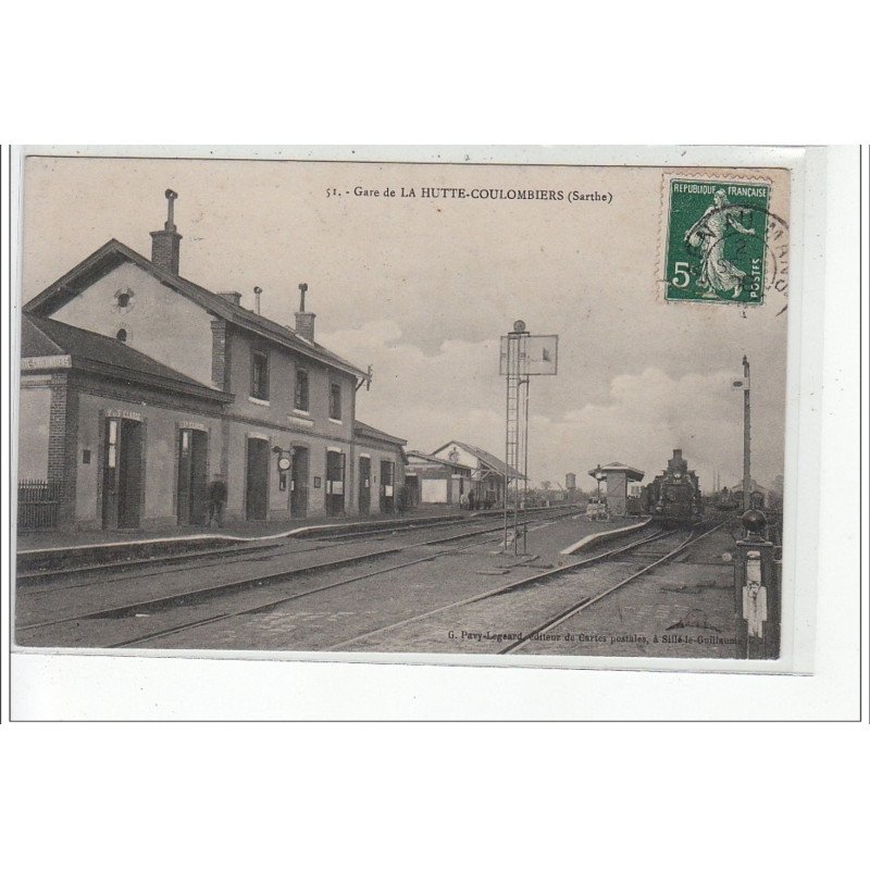 LA HUTTE COULOMBIERS - La Gare - très bon état