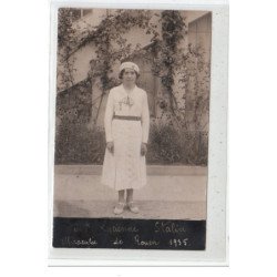 ROUEN - CARTE PHOTO - Mlle Lucienne Stalin, miraculée de Rouen 1935 - très bon état