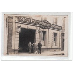 ROUEN - CARTE PHOTO - Pneus Duval - 38, rue Le Nostre  - état