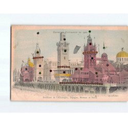 PARIS : Exposition Universelle 1900, Pavillons de l'Allemagnes, Espagne, Monaco et Suède - très bon état