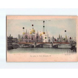 PARIS : Exposition Universelle 1900, Vue prise du Pont Alexandre III - très bon état