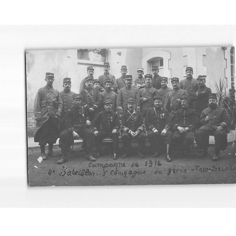 LE MANS? : Campagne de 1916, 4ème bataillon, 3ème compagnie du géni territorial - très bon état LE MANS? : Campagne de 1916, 4ème bataillon, 3ème compagnie du géni territorial - très bon état