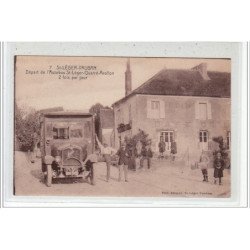 SAINT LEGER VAUBAN - Départ de l'Autobus St Léger-Quarré-Avallon 2 fois par jour - très bon état