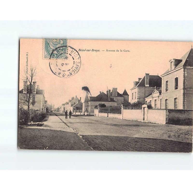 BESSE SUR BRAYE: Avenue de la Gare - état BESSE SUR BRAYE: Avenue de la Gare - état