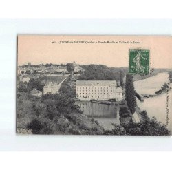 JUIGNE SUR SARTHE : Vue du Moulin et Vallée de la Sarthe - état