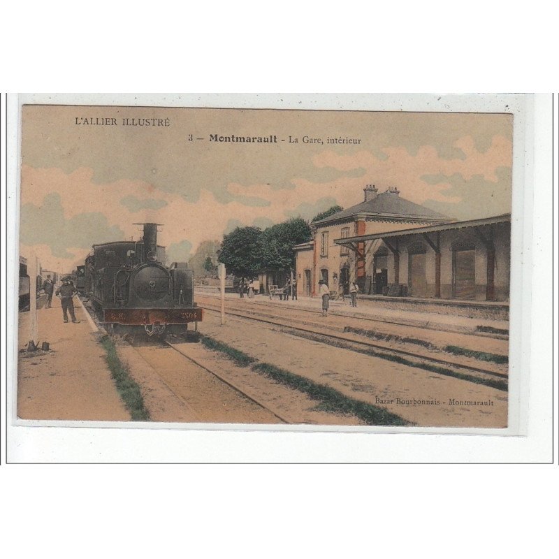 MONTMARAULT - La gare, intérieur - très bon état