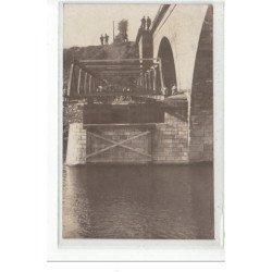 FUMAY - CARTE PHOTO - Pont en construction 1911 - très bon état