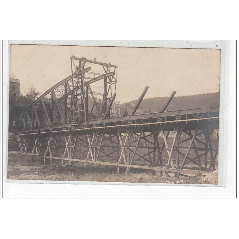 REVIN - CARTE PHOTO - Pont en construction - très bon état