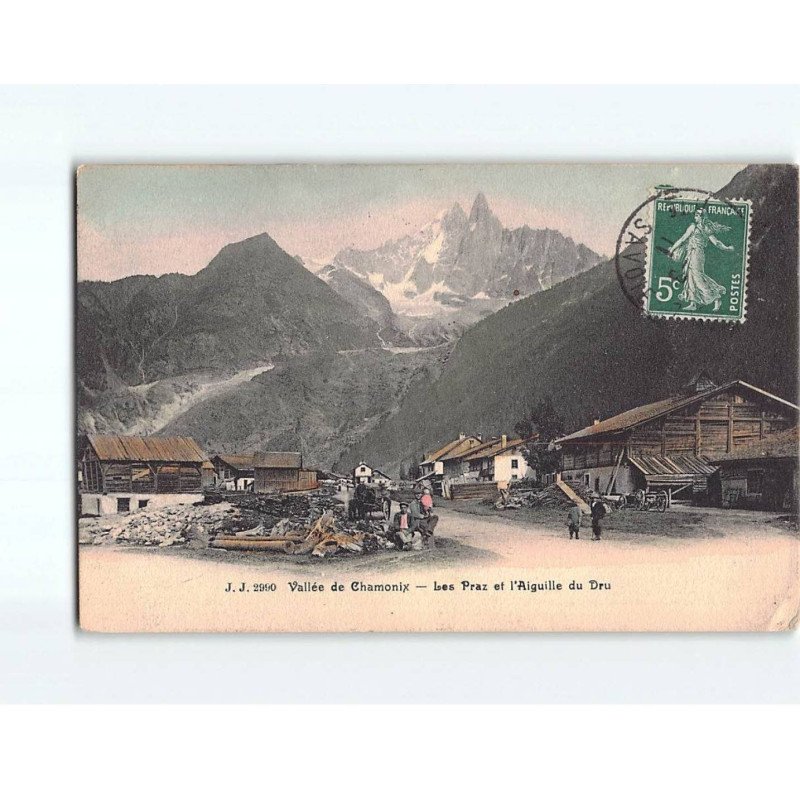 Vallée de Chamonix, Les Praz et l'Aiguille du Dru - état