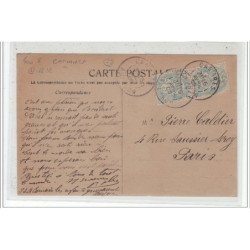 CAMARES - CARTE PHOTO Concours de grimaces - Enfants -1905 - très bon état