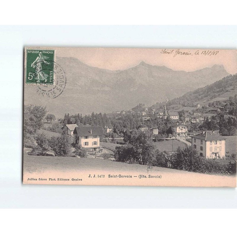 SAINT GERVAIS LES BAINS : Vue générale - très bon état