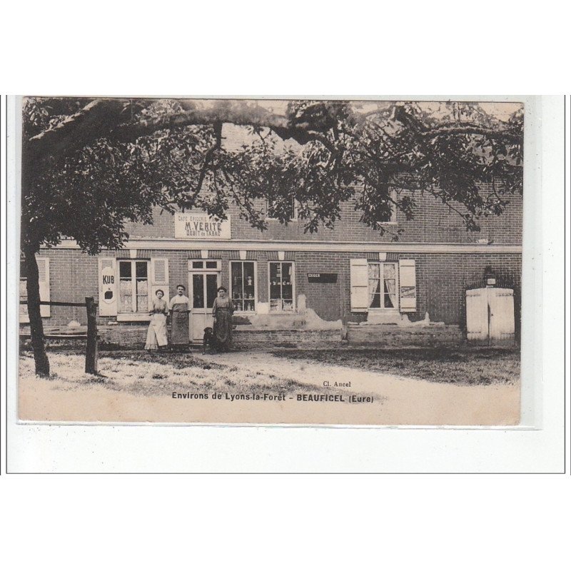 Environs de LYONS LA FORET - BEAUFICEL - Café Vérité - très bon état