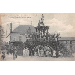 HENRICHEMONT - Fêtes des 15 et 16 Août 1908 - Kiosque décoratif Place du Maronnier - très bon état