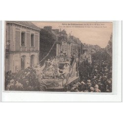 CHATEAUROUX - Fêtes de CHATEAUROUX Juin 1910- Char des Reines de Chateauroux et des reines de Paris - très bon état