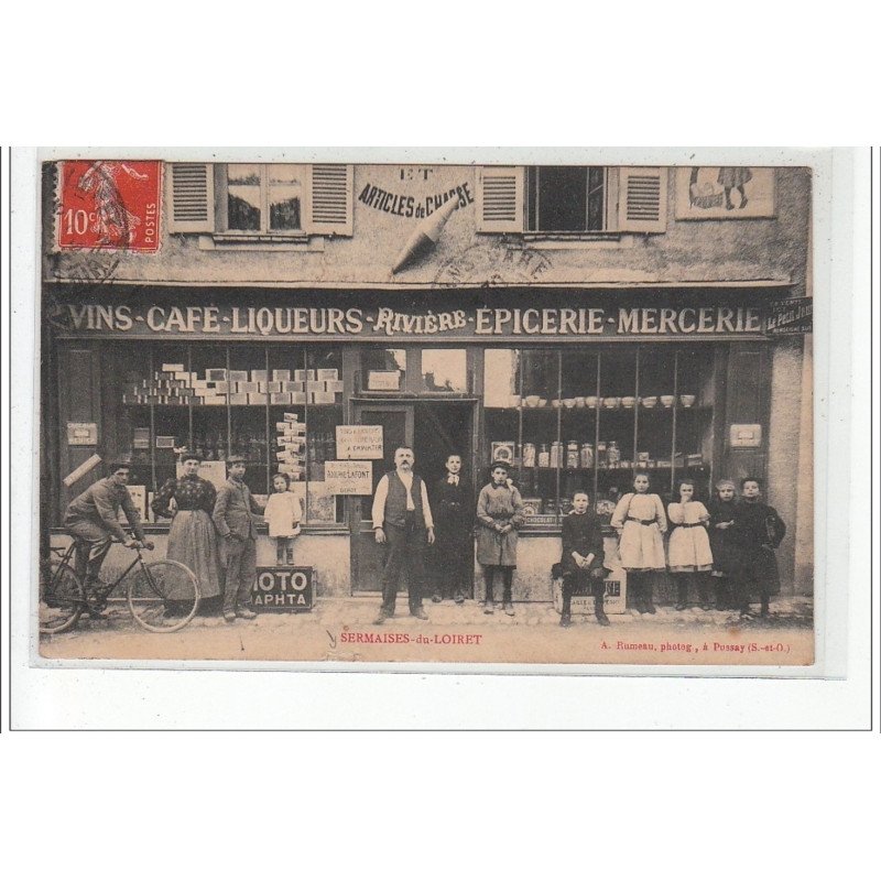SERMAISES DU LOIRET - Epicerie, Mercerie, tabac - Café Rivière - état