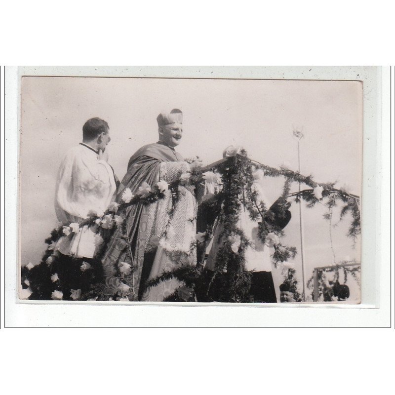 COUTANCES - Bénédiction des flots par le Cardinal Gerlier - CARTE PHOTO - très bon état