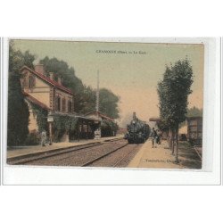 CRAMOISY -la Gare - LOCOMOTIVE - très bon état