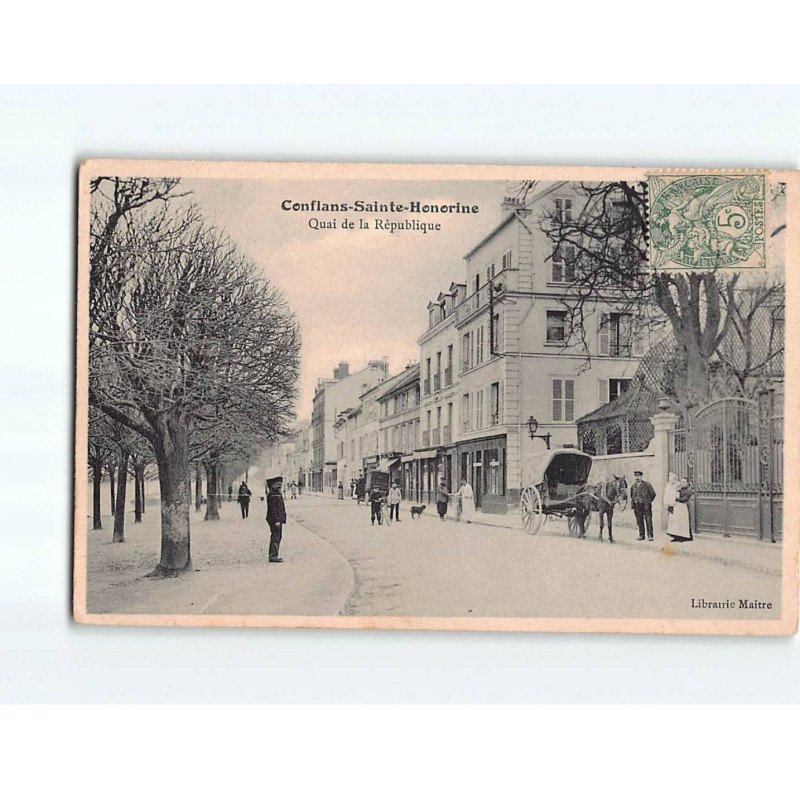 CONFLANS SAINT HONORINE : Quai de la République - état