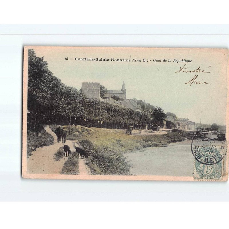 CONFLANS SAINT HONORINE : Quai de la République - état