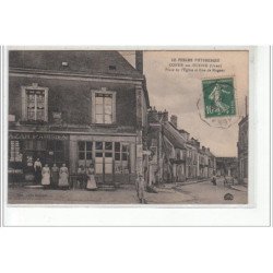 CONDE SUR HUISNE - Place de l'Eglise et rue de Nogent - très bon état