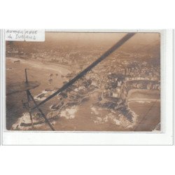 BIARRITZ - CARTE PHOTO - Vue aérienne - Autographe de l'aviateur Jugand - très bon état