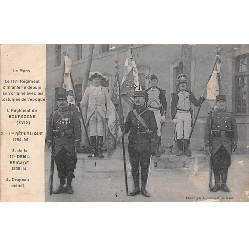 LE MANS - Le 117e Régiment d'Infanterie en Costumes de l'Epoque - état