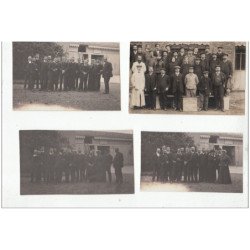 VILLEFRANCHE SUR SAONE - 1 CARTE PHOTO et 3 PHOTOS: usine Vermorel 1910 - les employés  - très bon état