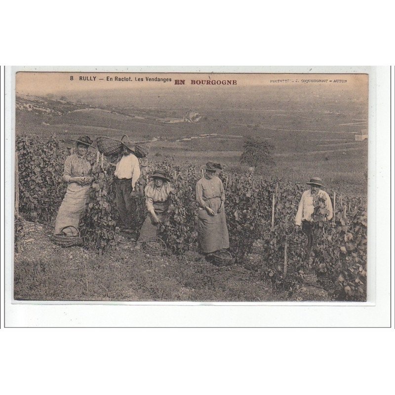 RULLY - En Raclot - les vendanges - très bon état
