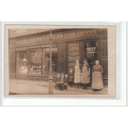 GUEUGNON - CARTE PHOTO - Quincaillerie ferblanterie - très bon état