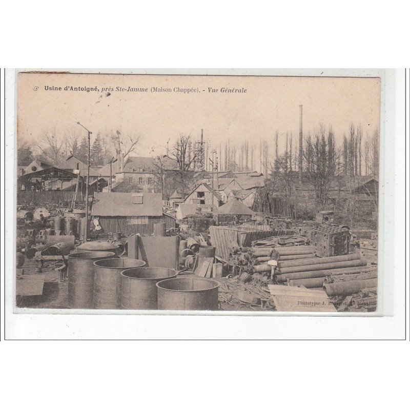 Usine d'ANTOIGNE - Près de SAINTE JAMME (Maison Chappée) - Vue générale - très bon état