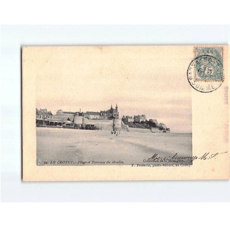 LE CROTOY : Plage et terrasse du Moulin - très bon état