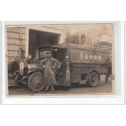 ROUEN - CARTE PHOTO - Camion et ses chauffeurs - très bon état