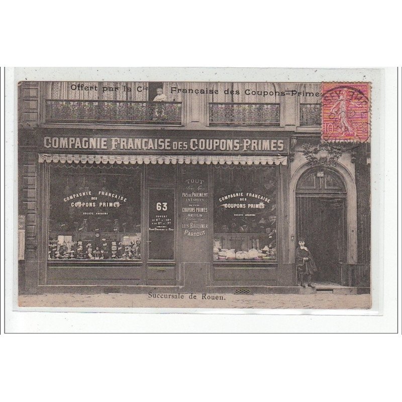 ROUEN - Compagnie Française des Coupons-Primes - très bon état