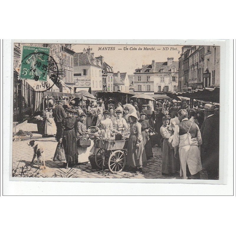 MANTES - Un coin du marché - très bon état