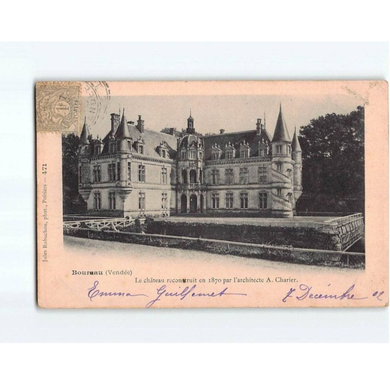 BOURREAU : Le Château reconstruit en 1870 - état