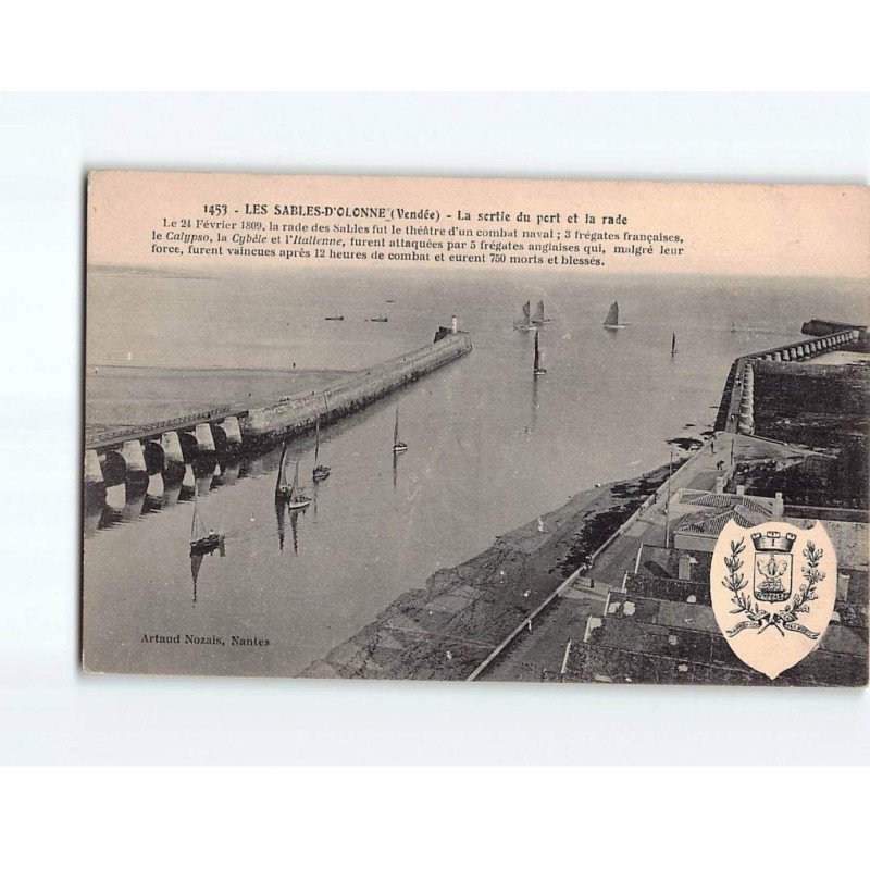 LES SABLES d'OLONNE : La sortie du Port et la Rade - très bon état LES SABLES d'OLONNE : La sortie du Port et la Rade - très bon état