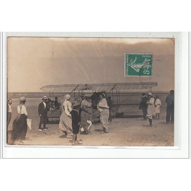 LE CROTOY - CARTE PHOTO - AVIATION - très bon état