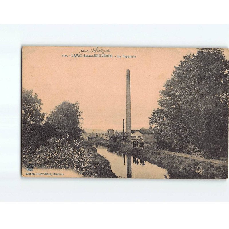 LAVAL devant BRUYERES : La Papeterie - état LAVAL devant BRUYERES : La Papeterie - état
