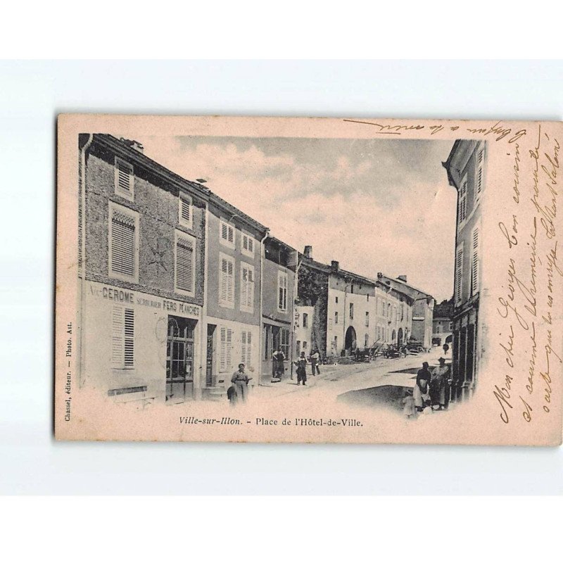 VILLE SUR ILLON : Place de l'hôtel de Ville - très bon état VILLE SUR ILLON : Place de l'hôtel de Ville - très bon état